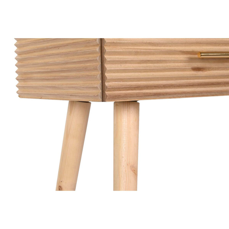Console DKD Home Decor 100 x 40 x 76 cm Doré Marron Clair Bois de paulownia Bois MDF