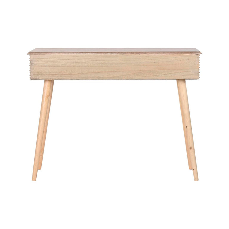 Console DKD Home Decor 100 x 40 x 76 cm Doré Marron Clair Bois de paulownia Bois MDF
