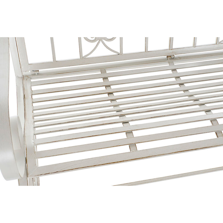 Fauteuil à Bascule DKD Home Decor Métal Aluminium Blanc (118 x 90 x 92 cm)