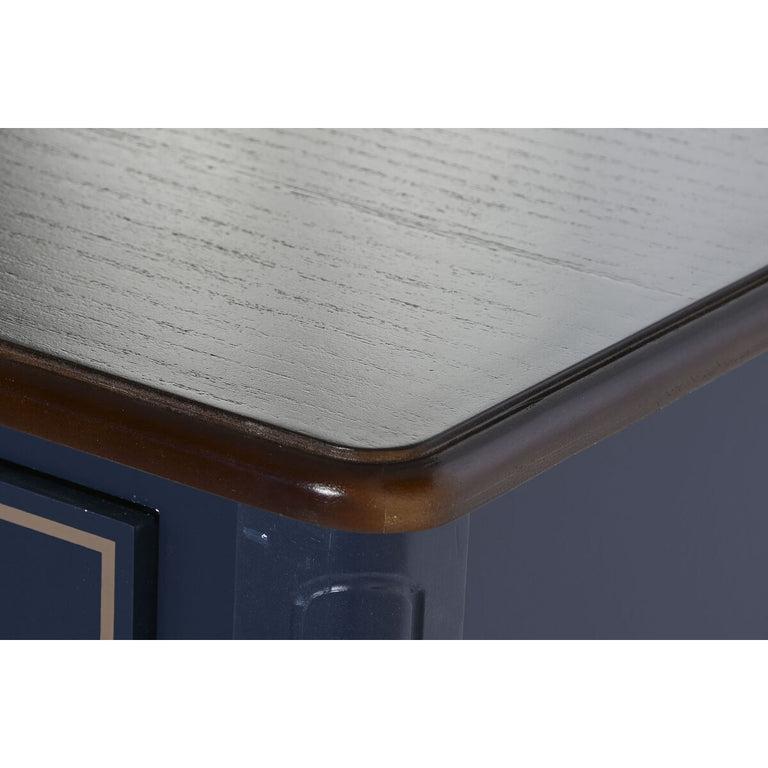 Console DKD Home Decor Céramique Marron Blue marine (110 x 40 x 79 cm)