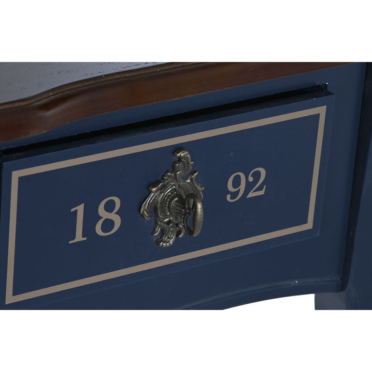 Console DKD Home Decor Céramique Marron Blue marine (110 x 40 x 79 cm)
