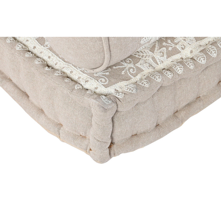 Fauteuil DKD Home Decor 90 x 56 x 15 cm Beige Blanc
