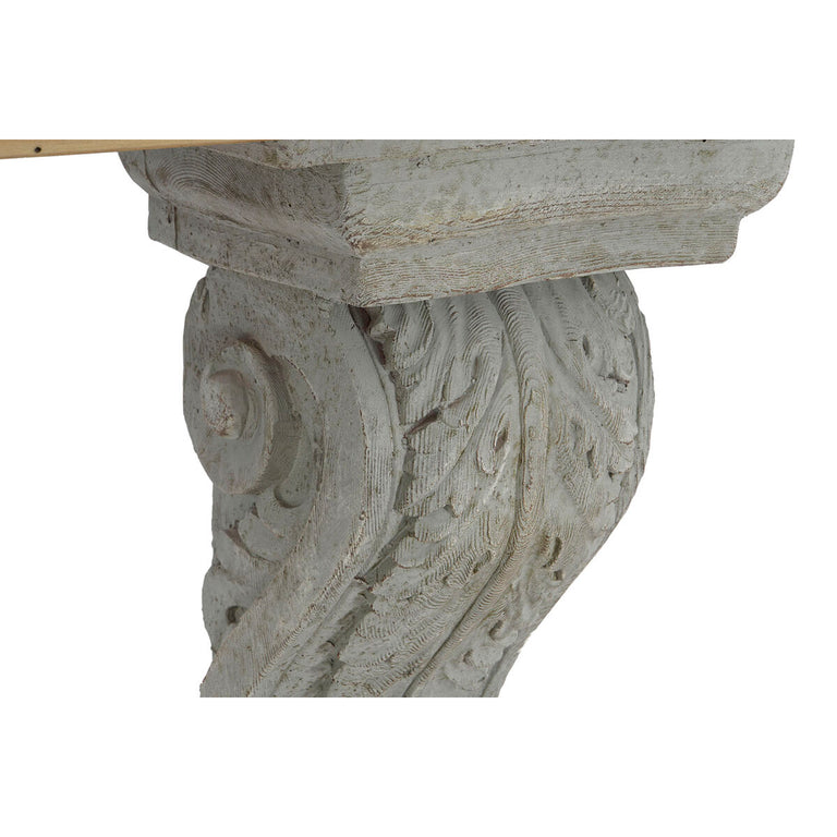 Table d'appoint DKD Home Decor 180 x 35 x 78 cm Sapin Naturel Gris