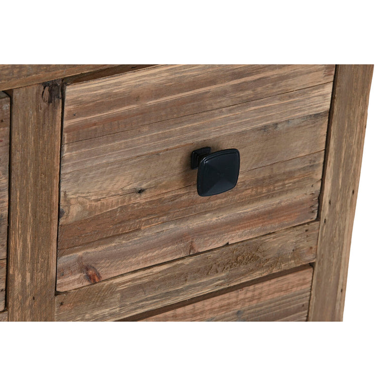 Console DKD Home Decor 120 x 34,5 x 85 cm Sapin Noir Métal Brun foncé