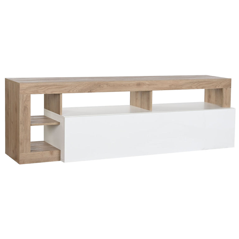 Meubles de télévision DKD Home Decor 184 x 42 x 58 cm Métal Marron Blanc Bois MDF