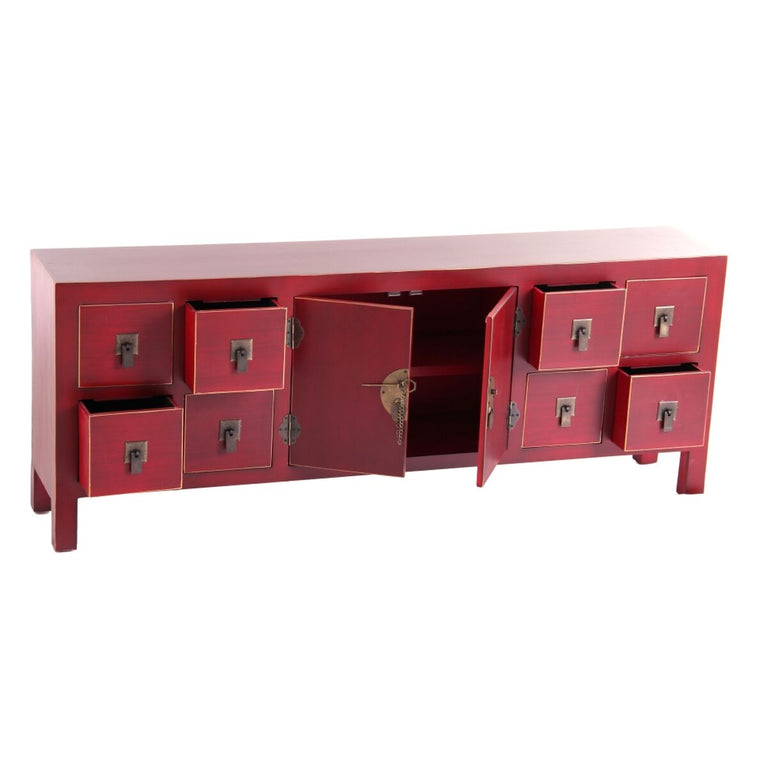 Meubles de télévision ORIENTE 130 x 24 x 50,5 cm Rouge Bois