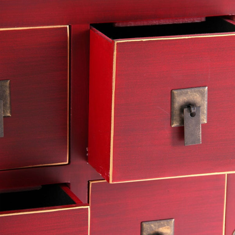 Meubles de télévision ORIENTE 130 x 24 x 50,5 cm Rouge Bois