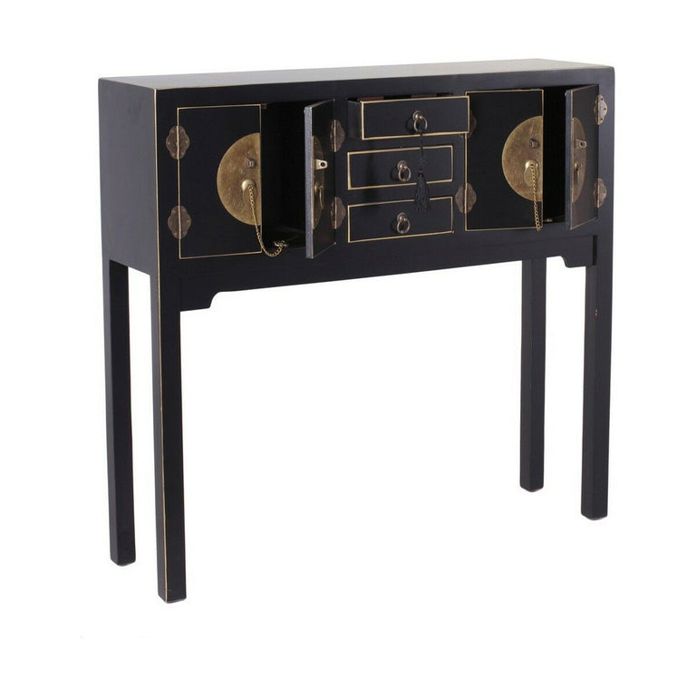 Meuble d'Entrée ORIENTE 95 x 26 x 90 cm Noir Bois