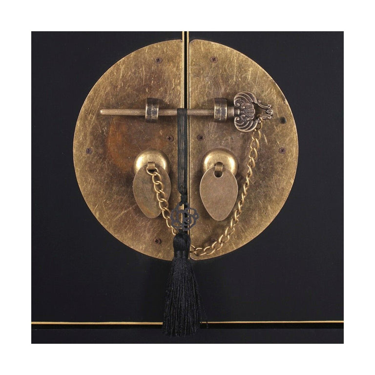 Meuble d'Entrée ORIENTE 95 x 26 x 90 cm Noir Bois