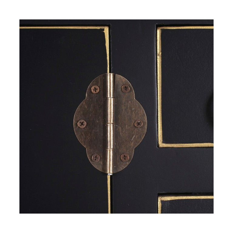 Meuble d'Entrée ORIENTE 95 x 26 x 90 cm Noir Bois