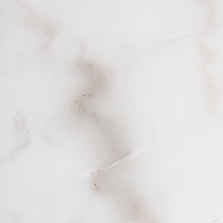Table d'appoint 43 x 43 x 52 cm Doré Métal Blanc Marbre (2 Unités)