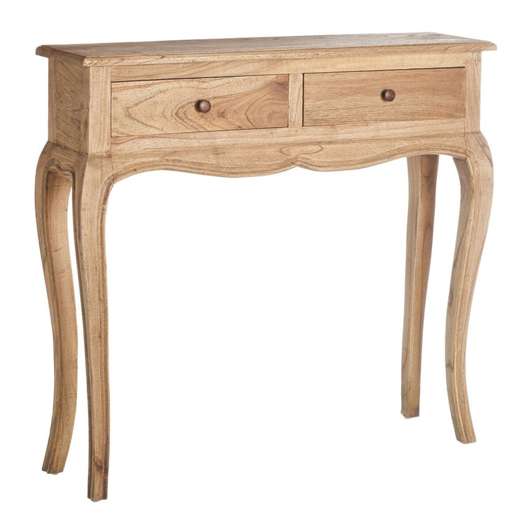 Meuble d'Entrée 85 x 23 x 80 cm Naturel bois mindi