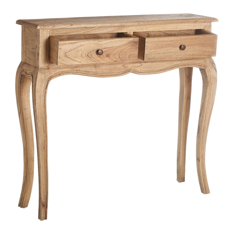 Meuble d'Entrée 85 x 23 x 80 cm Naturel bois mindi