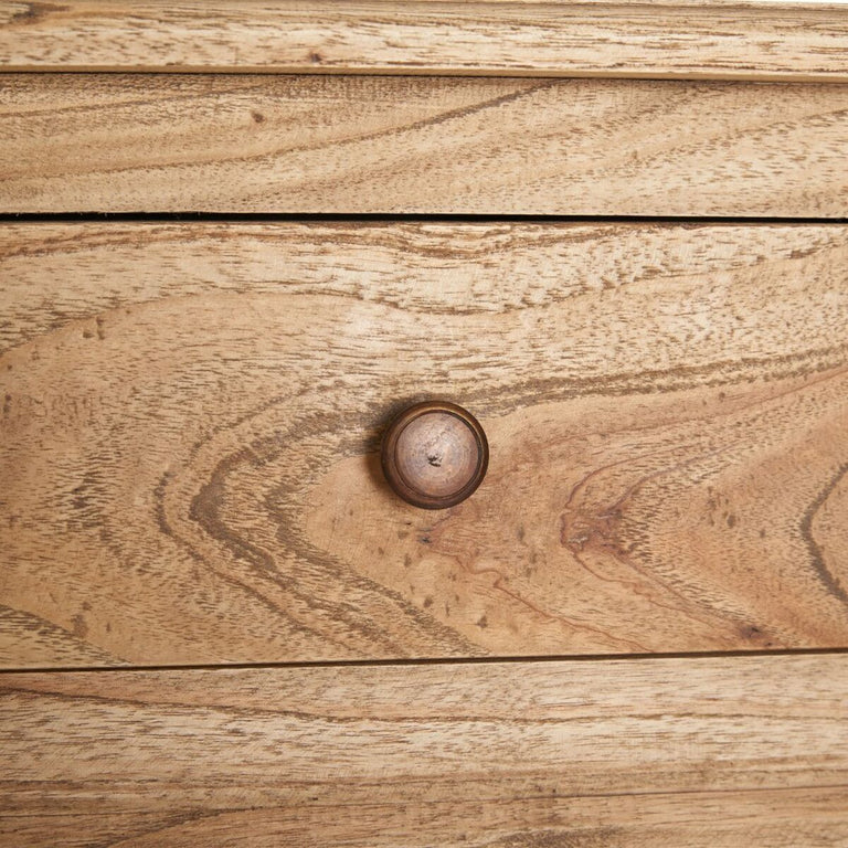 Meuble d'Entrée 85 x 23 x 80 cm Naturel bois mindi