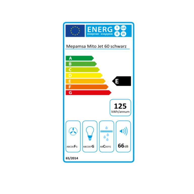 Hotte standard Mepamsa MITOJET 60-N 60 cm 490 m³/h 140W E