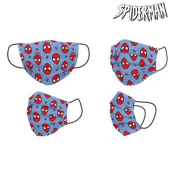 Masque hygiénique Spiderman Enfant Bleu