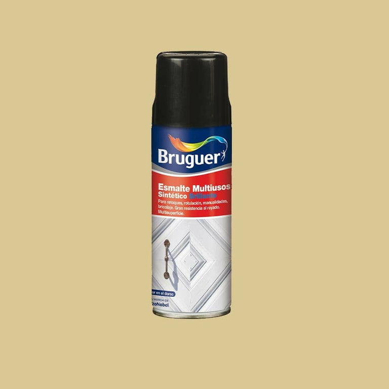 Émail synthétique Bruguer 5197979 Spray Polyvalents Ivoire 400 ml Brillant