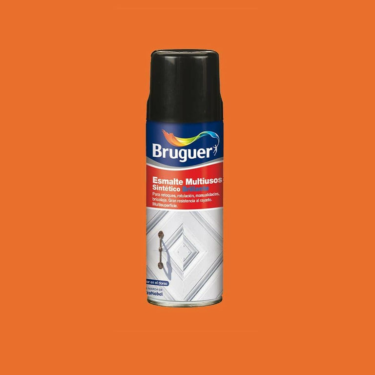 Émail synthétique Bruguer 5197986 Spray Polyvalents Orange 400 ml Brillant