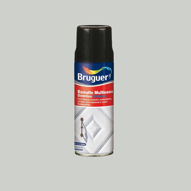 Émail synthétique Bruguer 5197987 Spray Polyvalents 400 ml Gris perlé Brillant