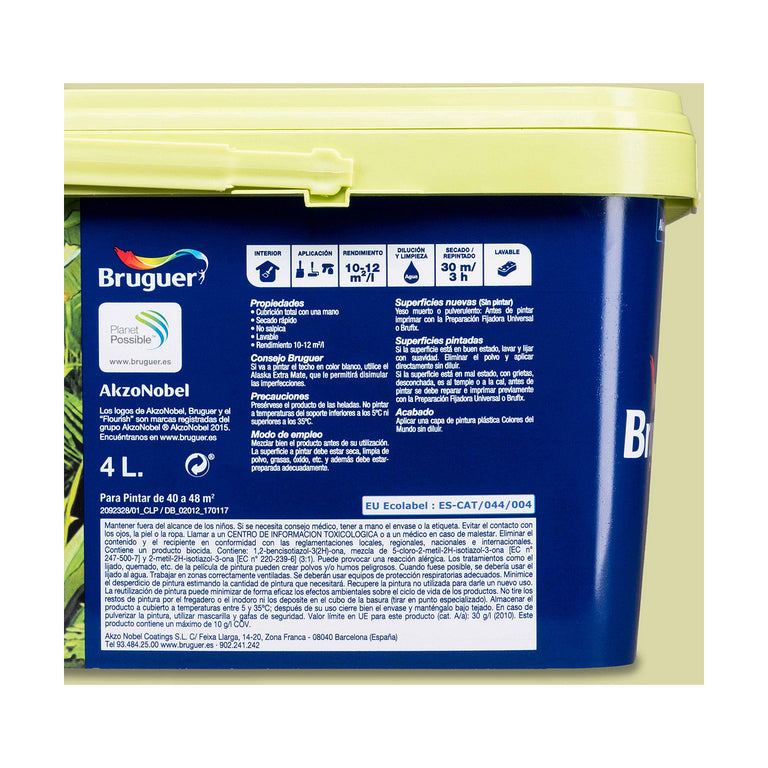 Peinture Bruguer 5057227 Amazonas Vert clair 4 L