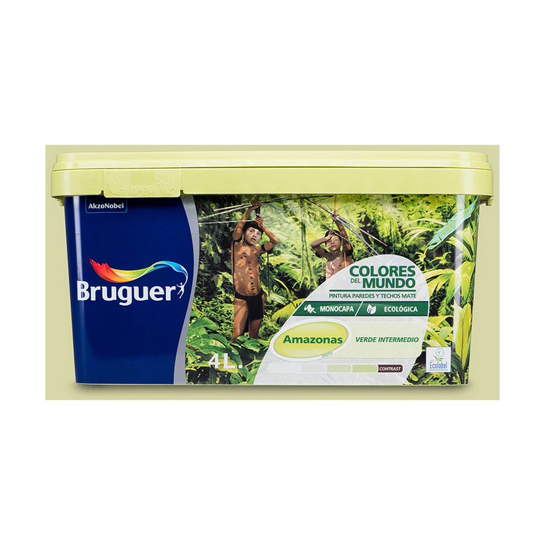 Peinture Bruguer 5057227 Amazonas Vert clair 4 L
