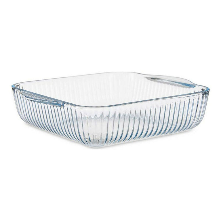 Plat de Four Optica Transparent Verre Borosilicaté (21,5 x 6 x 25,2 cm)