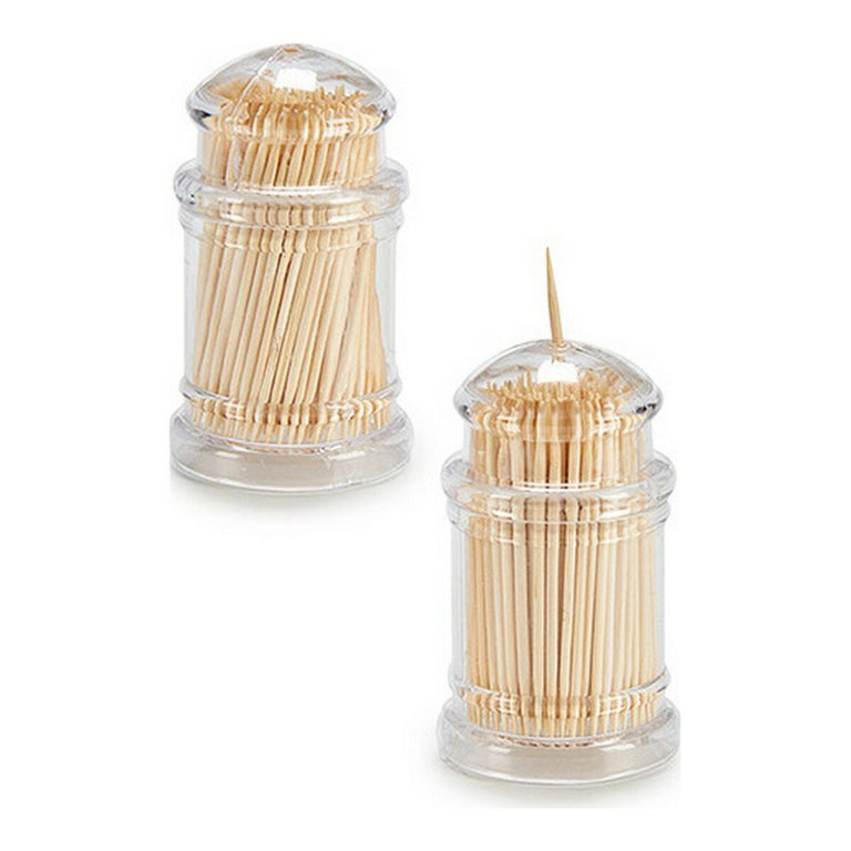 Porte cure-dents Transparent Méthacrylate (2 Pièces)