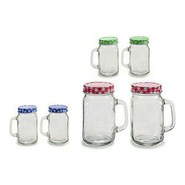 Ensemble de jarres Vivalto (430 ml) (2 Pièces) (7,5 x 13 x 10 cm) (43 cl)