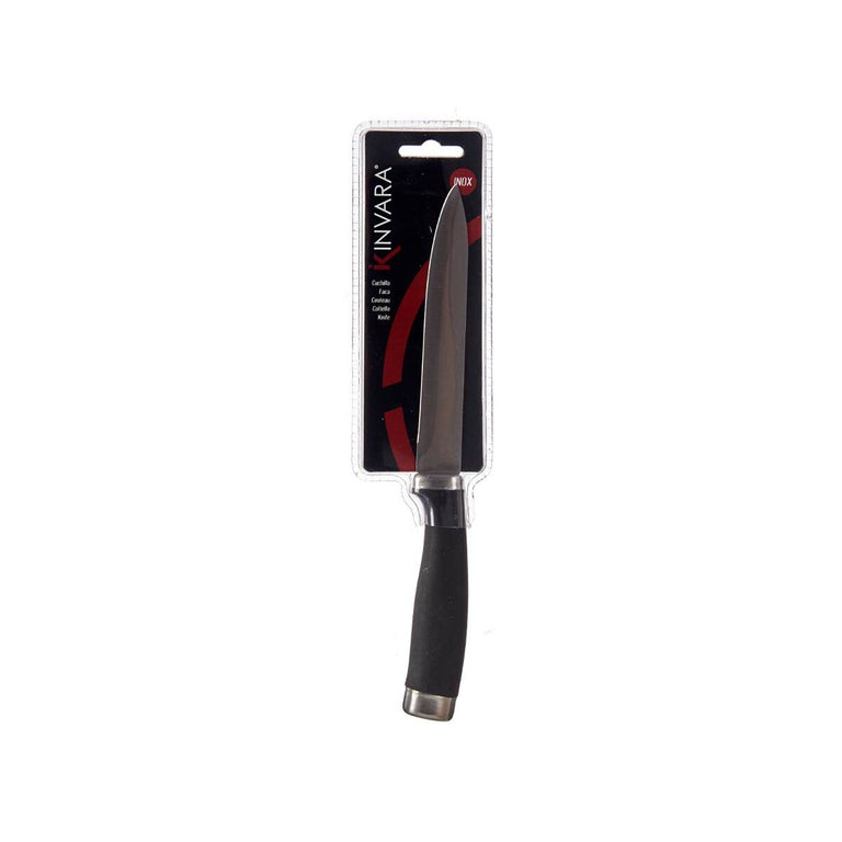 Couteau de cuisine Argenté Noir Acier inoxydable 1,5 x 23,5 x 2,5 cm
