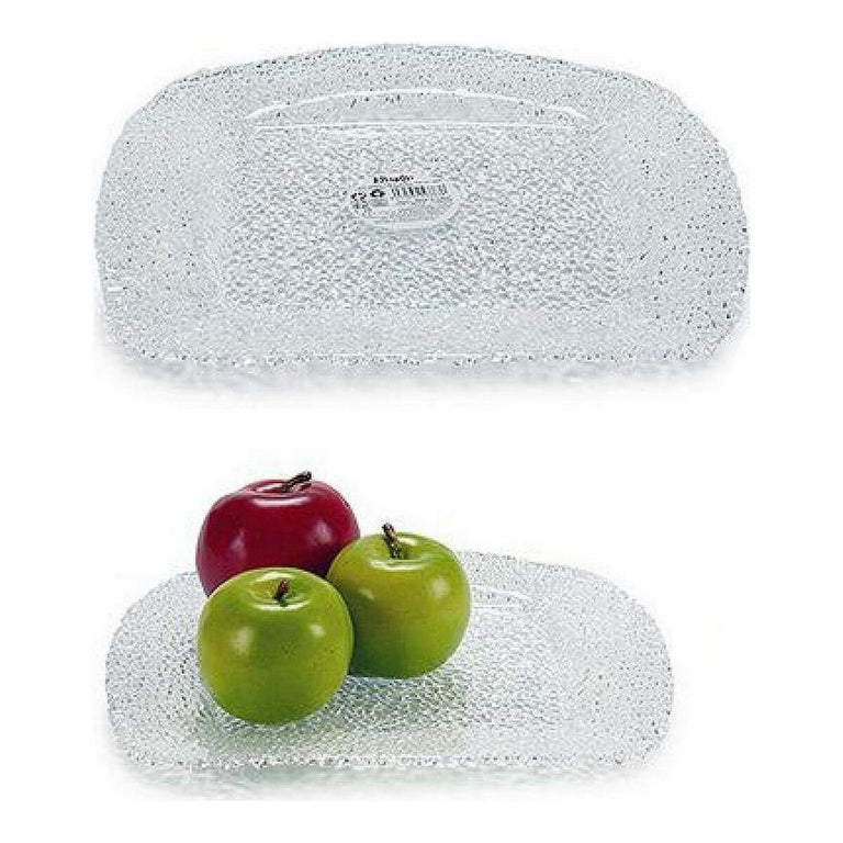 Assiette Transparent verre (27 x 2,5 x 27 cm)