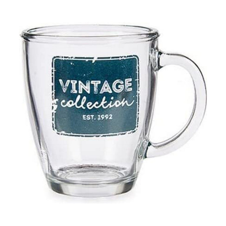 Tasse mug Vintage Transparent verre (320 ml)