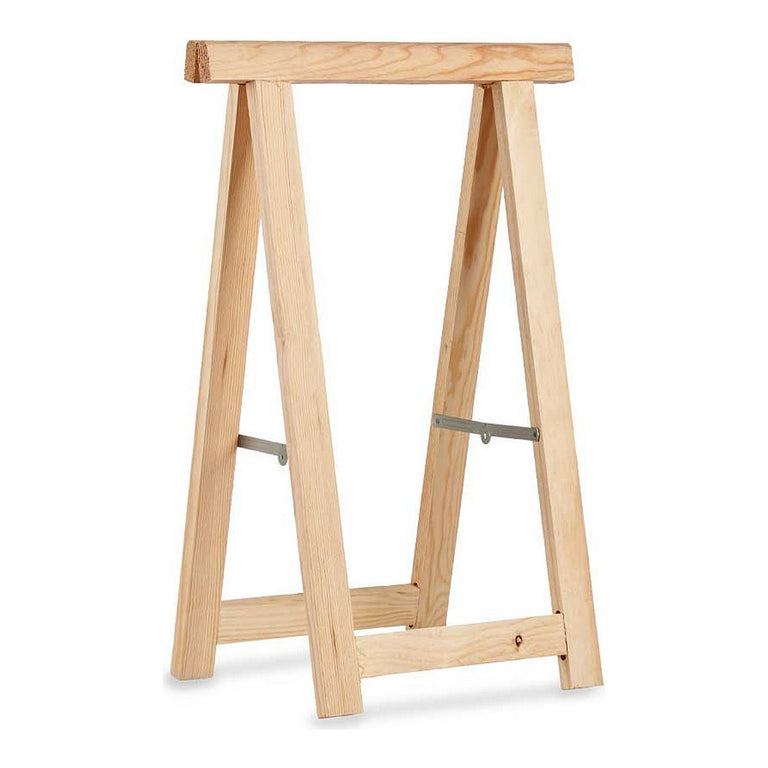Chevalet Naturel Métal Bois de pin (34 x 75 x 50 cm)