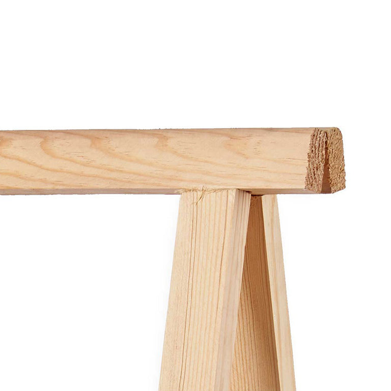 Chevalet Naturel Métal Bois de pin (34 x 75 x 50 cm)