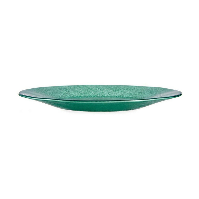 Assiette plate Vert Plastique verre 21 x 2 x 21 cm