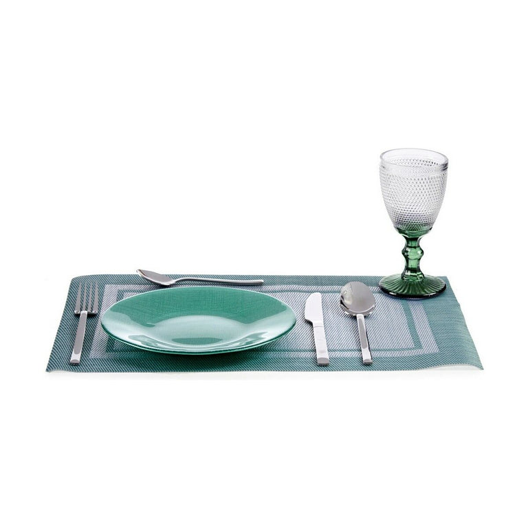 Assiette plate Vert Plastique verre 21 x 2 x 21 cm