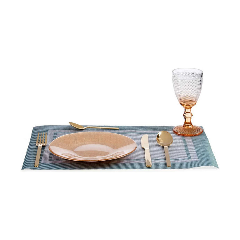 Assiette plate Doré verre (21 x 2 x 21 cm)
