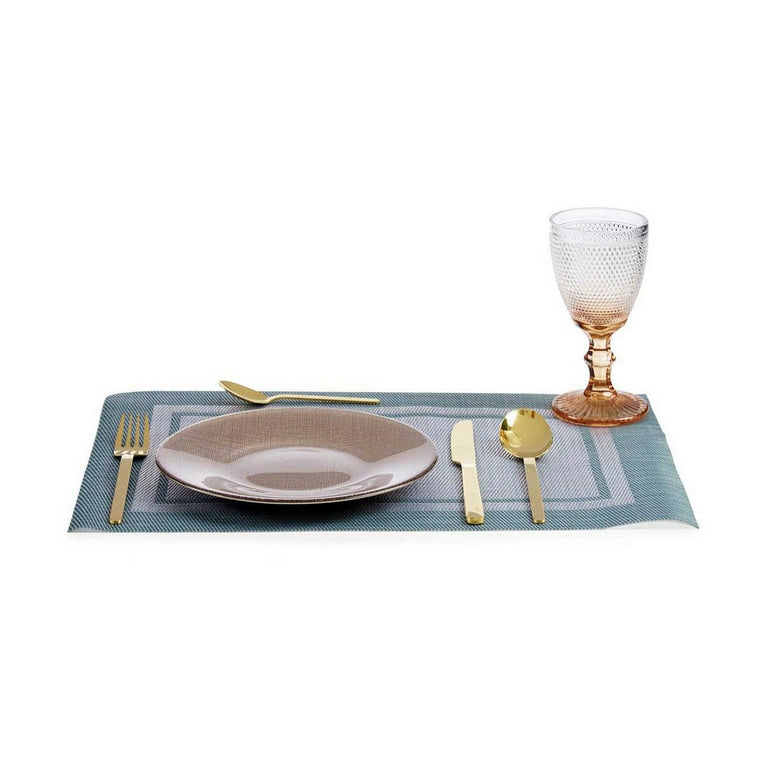 Assiette plate Doré Plastique verre 21 x 2 x 21 cm