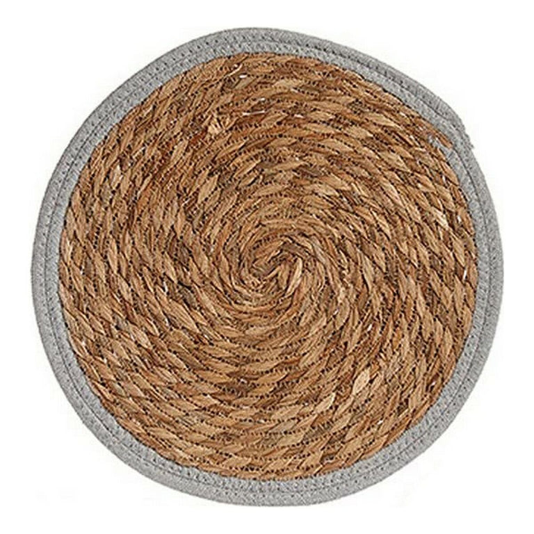 Dessous de plat Marron Gris Fibre naturelle (Ø 35 cm)