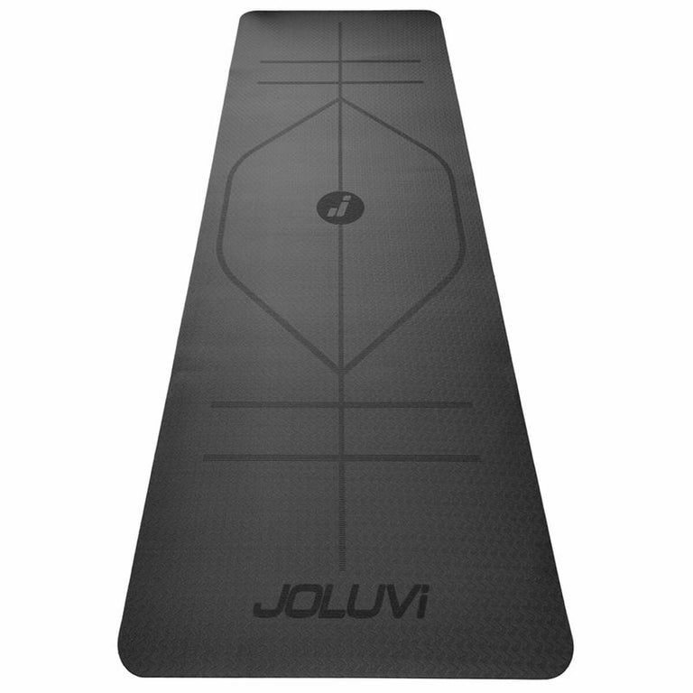 Tapis Joluvi Align Noir Taille unique