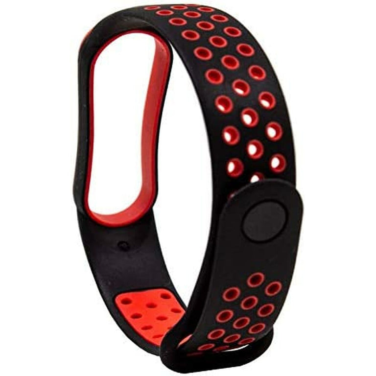 Bracelet à montre Cool Xiaomi Mi Band 5, 6, Amazfit Band 5 Rouge