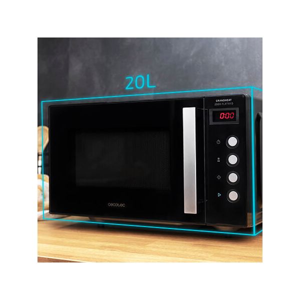 Micro-ondes Cecotec GrandHeat 2000 Flatbed 700 W 20 L Noir 20 L
