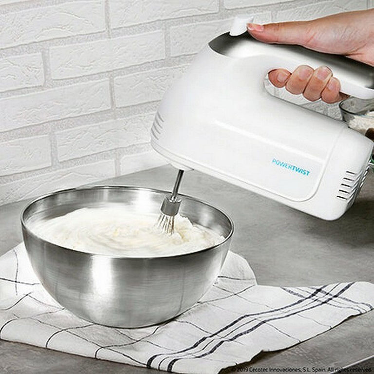 Mixeur/mélangeur de pâte Cecotec PowerTwist 500W Blanc