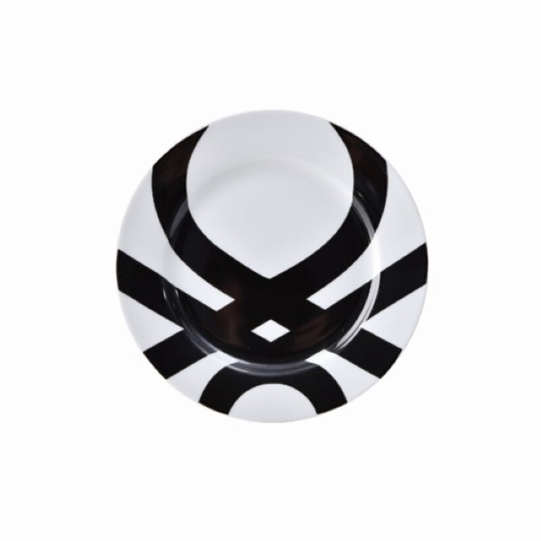 Assietes Benetton Noir Blanc Porcelaine (18 pcs)