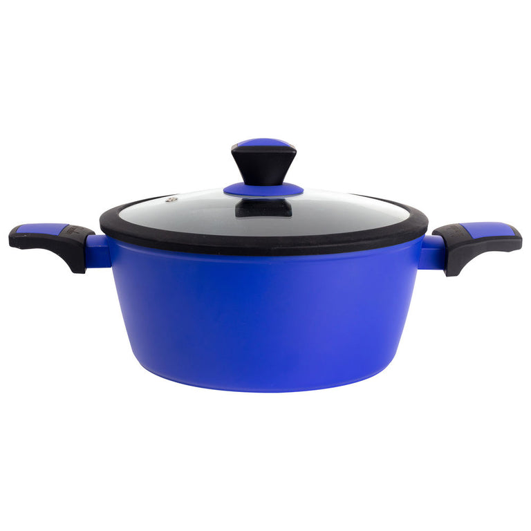 Casserole Benetton RAINBOW BE Bleu Ø 20 cm Aluminium forgé