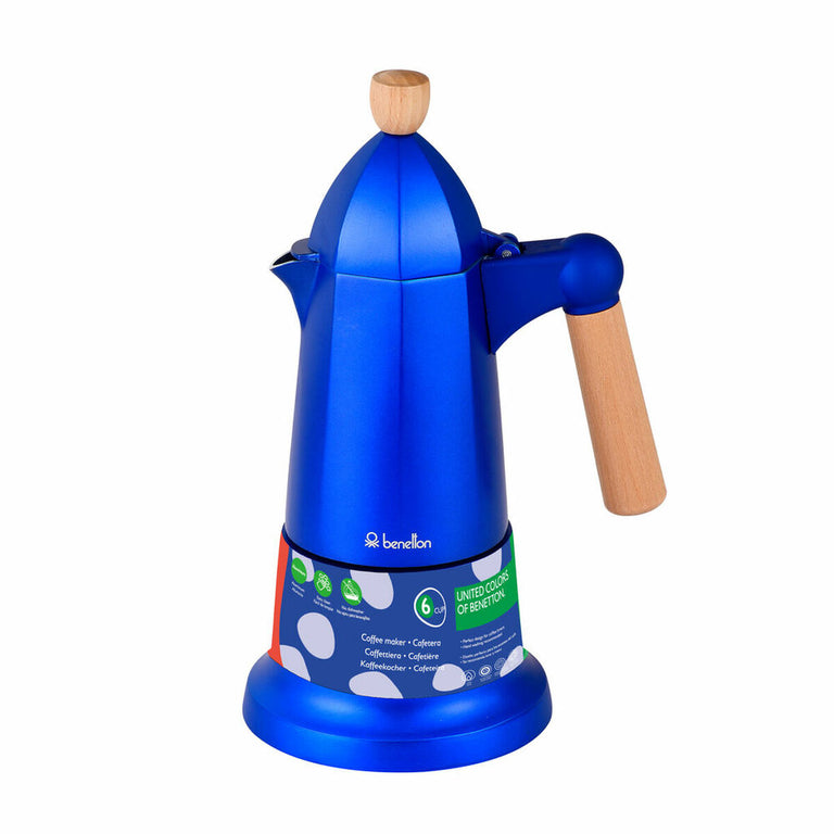 Cafetière Italienne Benetton BE240 Bleu Acier (Reconditionné B)
