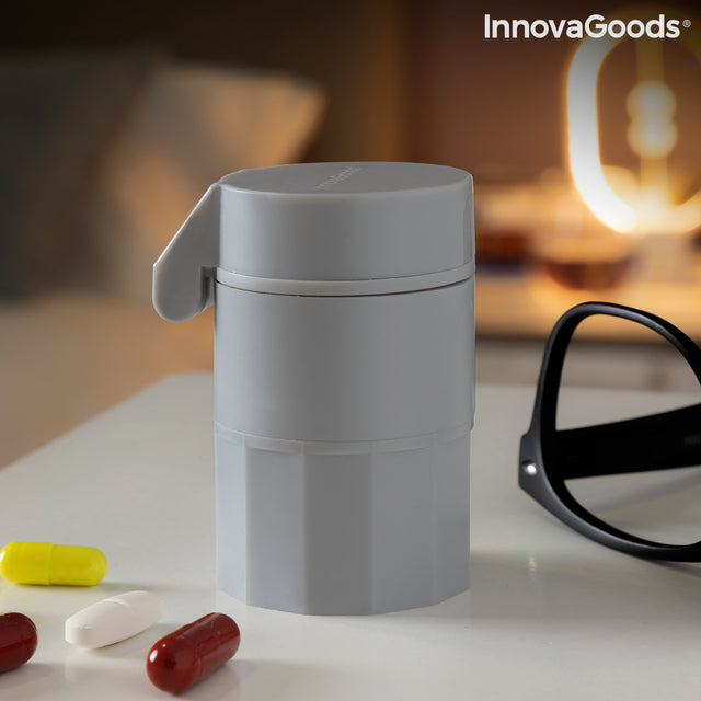 Boite à Pilule pour Couper et Broyer les Médicaments 5 en 1 Fivlok InnovaGoods