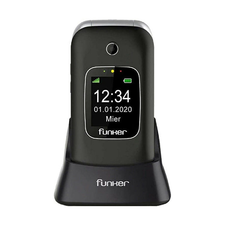 Téléphone portable pour personnes âgées Funker C250 Gris