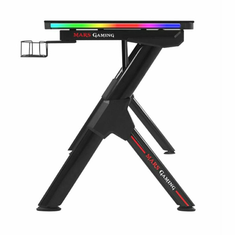 Bureau Mars Gaming MGD140RGB Noir Acier (140 cm)