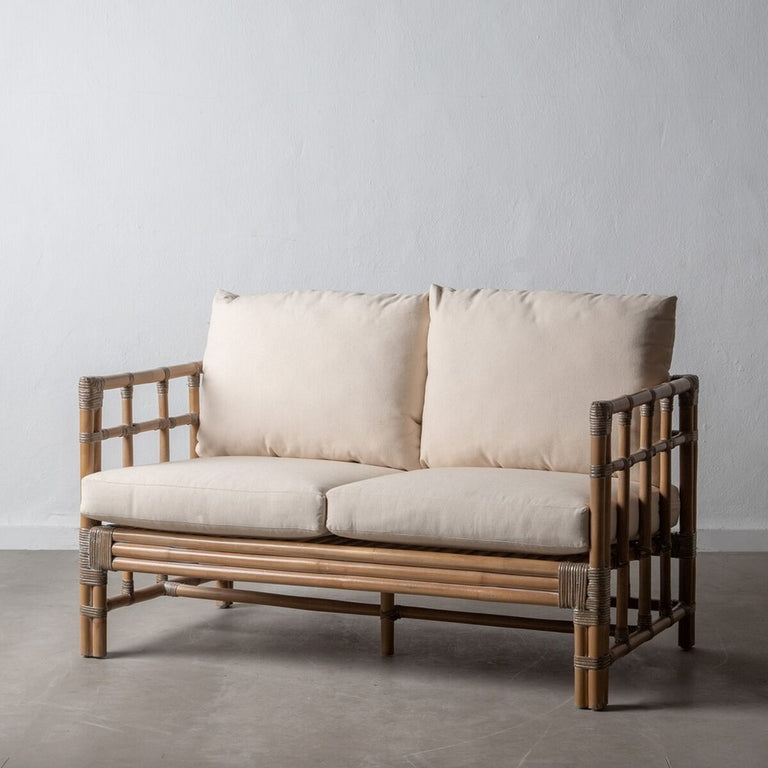 Canapé 127 x 73 x 64 cm Naturel Rotin
