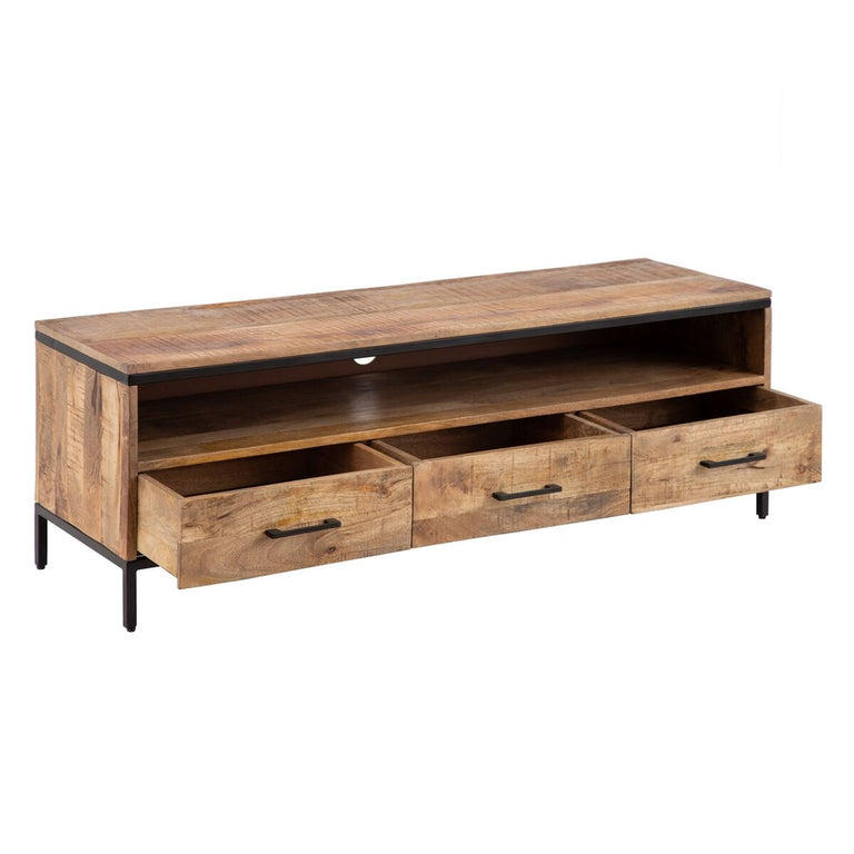 Meubles de télévision AVA 148 x 45 x 50 cm Naturel Bois de manguier